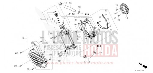 RADIATOR (FSH125M) FSH125M de 2021